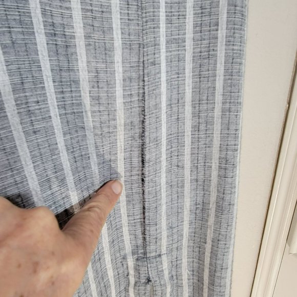 RVCA Women's Small Grey and White Striped Dress - Picture 3 of 13